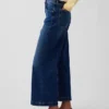 High Rise Stride Wide-Leg Ankle Jeans