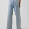 High Rise Stride Wide-Leg Ankle Jeans