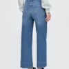 High Rise Stride Wide-Leg Ankle Jeans