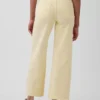 High Rise Stride Wide-Leg Ankle Jeans