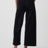 High Rise Stride Wide-Leg Ankle Jeans