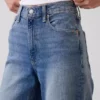 High Rise Stride Wide-Leg Ankle Jeans