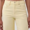High Rise Stride Wide-Leg Ankle Jeans