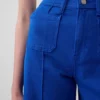 High Rise Stride Wide-Leg Ankle Jeans