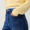 High Rise Stride Wide-Leg Ankle Jeans