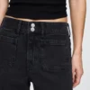 High Rise Stride Wide-Leg Ankle Jeans