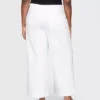 High Rise Stride Wide-Leg Ankle Jeans