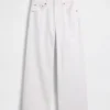 High Rise Stride Wide-Leg Ankle Jeans