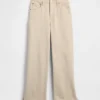 High Rise Stride Wide-Leg Ankle Jeans