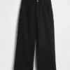 High Rise Stride Wide-Leg Ankle Jeans