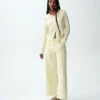 High Rise Stride Wide-Leg Ankle Jeans