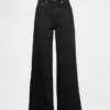 High Rise Stride Wide-Leg Ankle Jeans