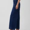 High Rise Stride Wide-Leg Ankle Sailor Jeans