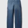 High Rise Stride Wide-Leg Cargo Jeans