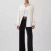 High Rise Stride Wide-Leg Jeans
