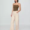 High Rise Stride Wide-Leg Jeans