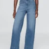 High Rise Stride Wide-Leg Jeans