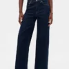 High Rise Stride Wide-Leg Jeans