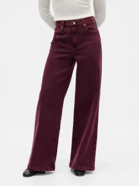 High Rise Stride Wide-Leg Jeans