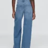 High Rise Stride Wide-Leg Jeans