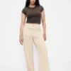 High Rise Stride Wide-Leg Jeans