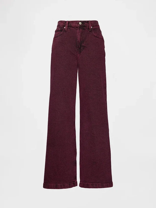 High Rise Stride Wide-Leg Jeans