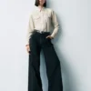High Rise Stride Wide-Leg Jeans