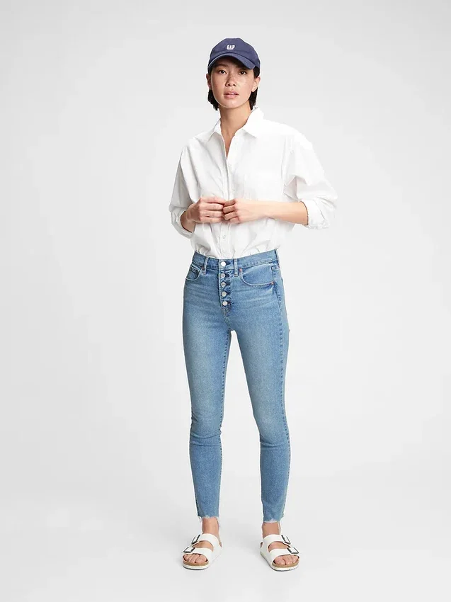 High Rise True Skinny Jeans with Secret Smoothing Pockets