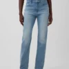 High Rise Twisted-Seam '90S Slim Straight Jeans