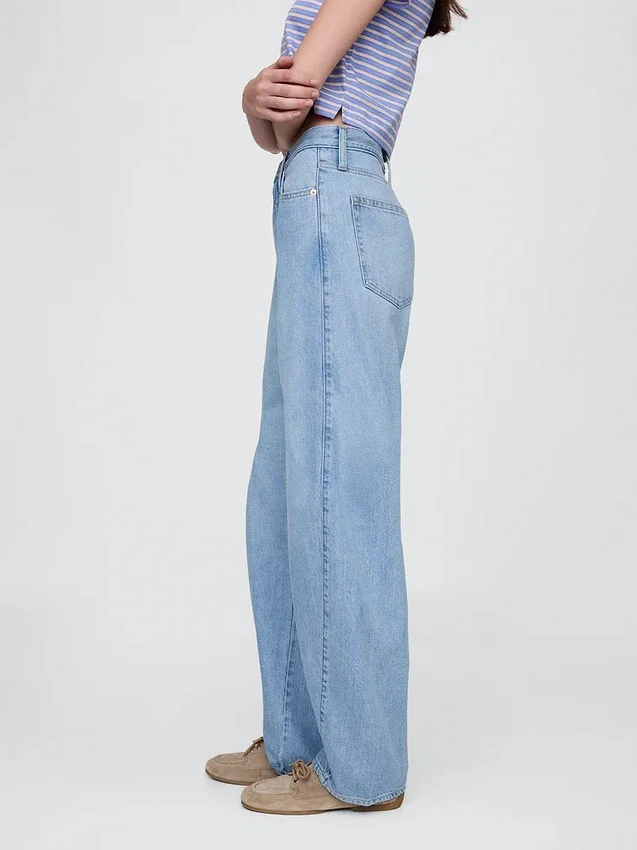 High Rise Ultrasoft Barrel Jeans