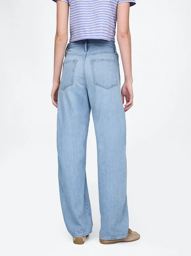 High Rise Ultrasoft Barrel Jeans