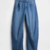 High Rise Ultrasoft Belted Horseshoe Jeans