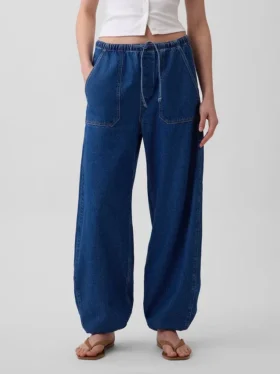 High Rise Ultrasoft Easy Barrel Jeans