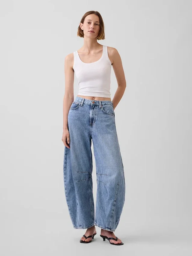 High Rise Ultrasoft Horseshoe Jeans