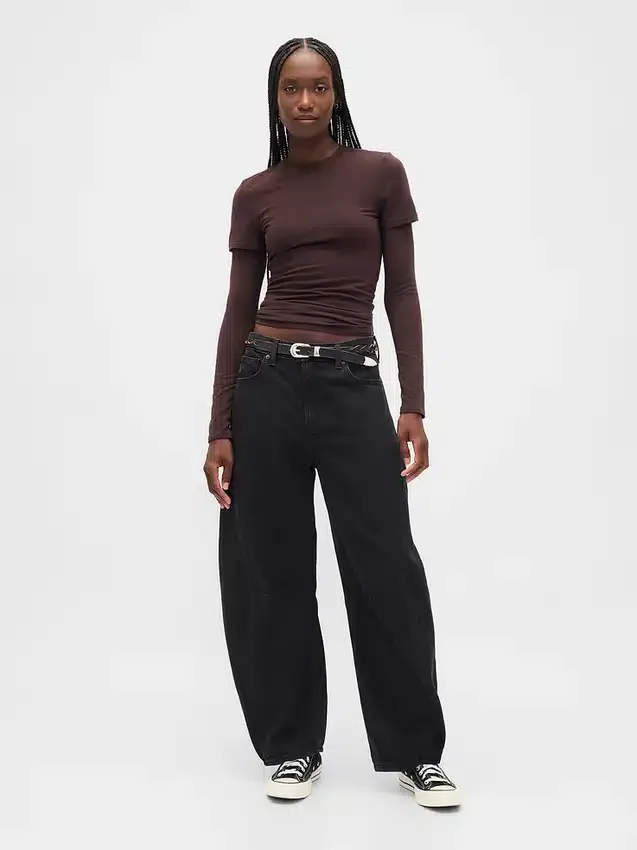 High Rise Ultrasoft Horseshoe Jeans