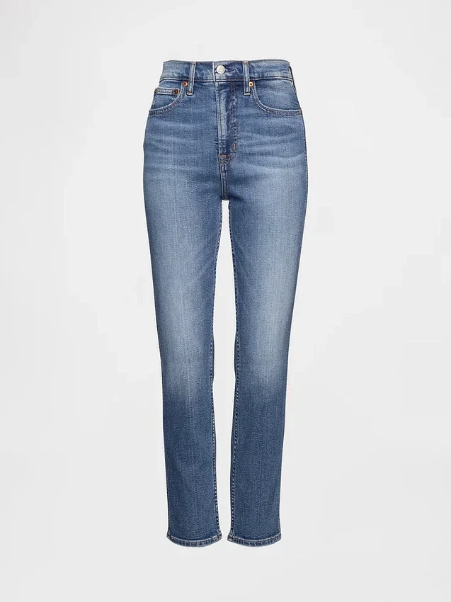 High Rise Vintage Slim Jeans