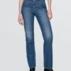 High Rise Western '90S Slim Straight Jeans