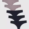 Ingrid and Isabel 5 Pack No Show Thong Bundle