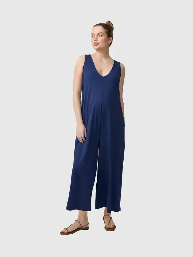 Ingrid and Isabel Lisbon Wide-Leg Sleeveless Maternity Jumpsuit