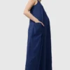 Ingrid and Isabel Lisbon Wide-Leg Sleeveless Maternity Jumpsuit