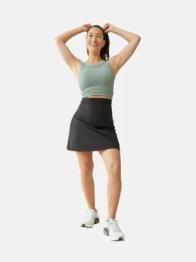 Ingrid and Isabel the New Mama Black Postpartum Support Skort