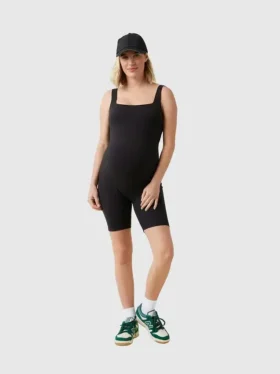 Ingrid and Isabel the Short Maternity Active Unitard Jumpsuit