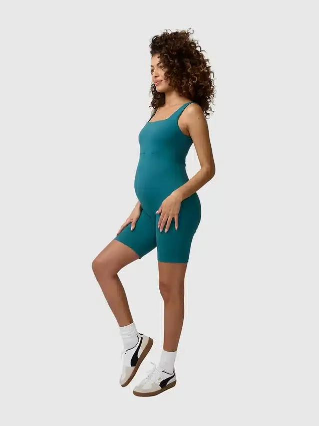 Ingrid and Isabel the Short Maternity Active Unitard Jumpsuit