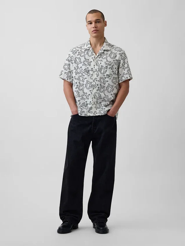 Keith Haring Textured Shirt