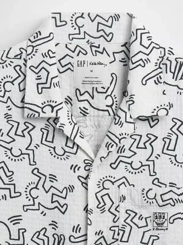 Keith Haring Textured Shirt