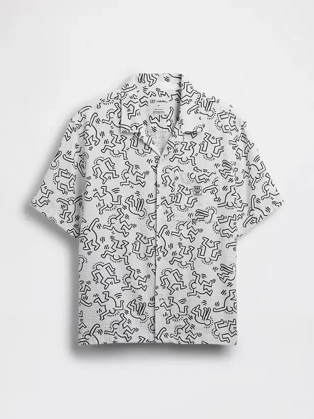 Keith Haring Textured Shirt