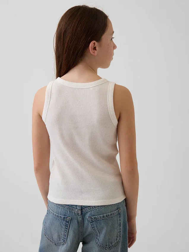 Kid Rib Scoop Tank Top