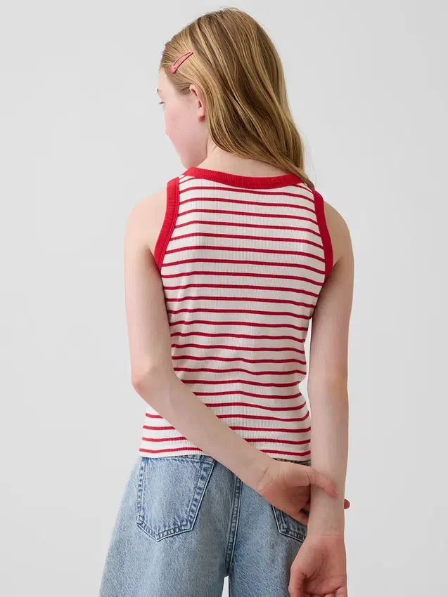 Kid Rib Scoop Tank Top