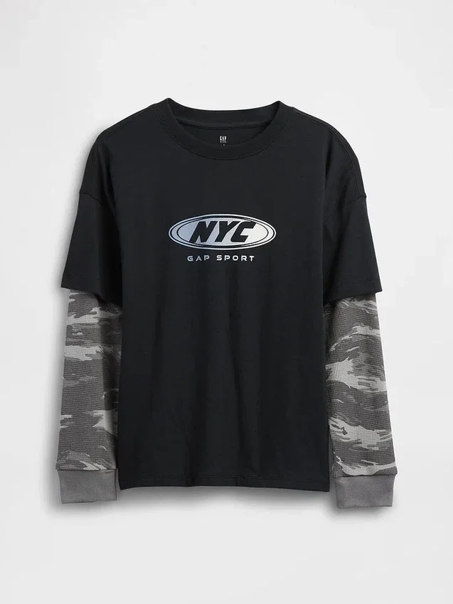 Kids 2-in-1 Graphic Logo T-Shirt