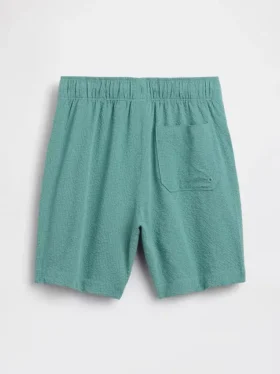 Kids 5″ Seersucker Swim Trunks
